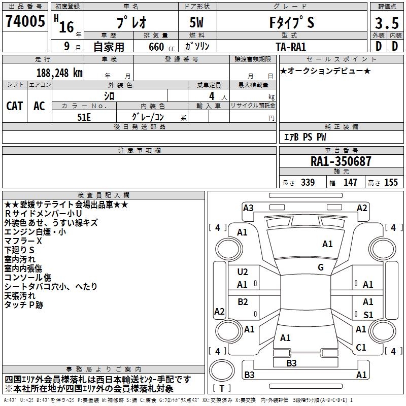 SUBARU PLEO