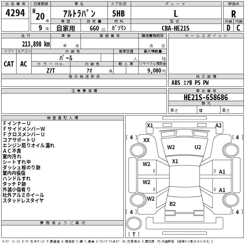 SUZUKI ALTO LAPIN
