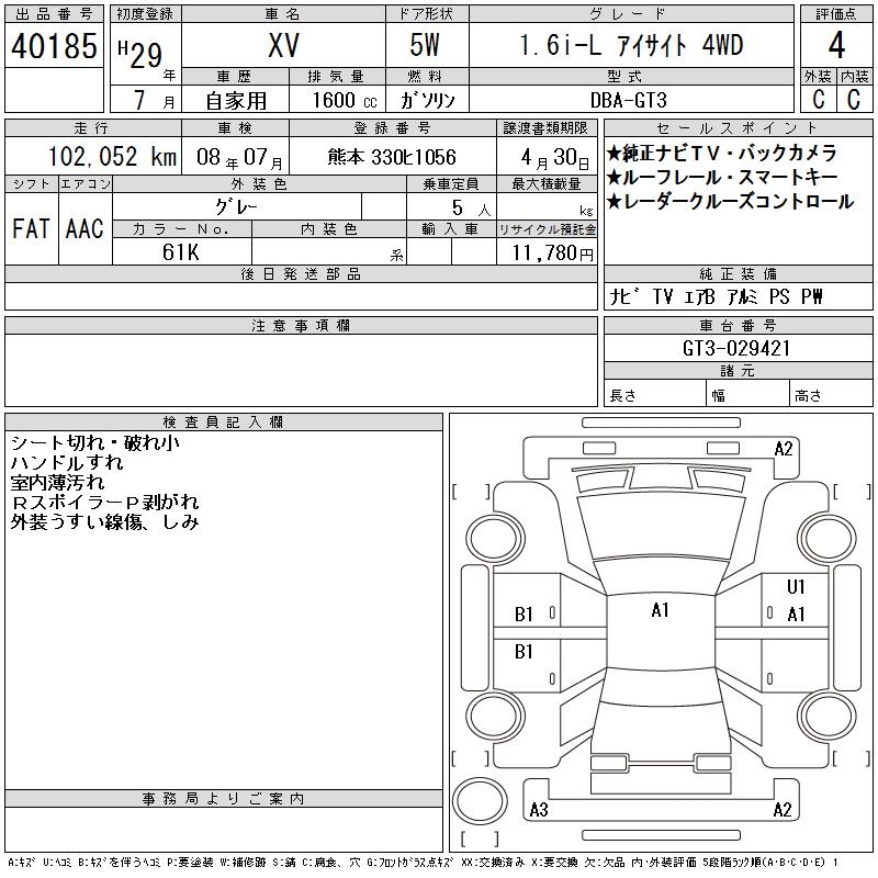 SUBARU XV
