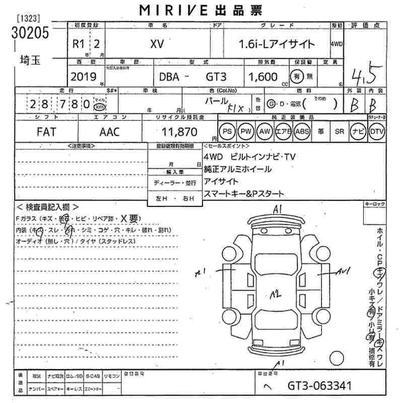 SUBARU XV