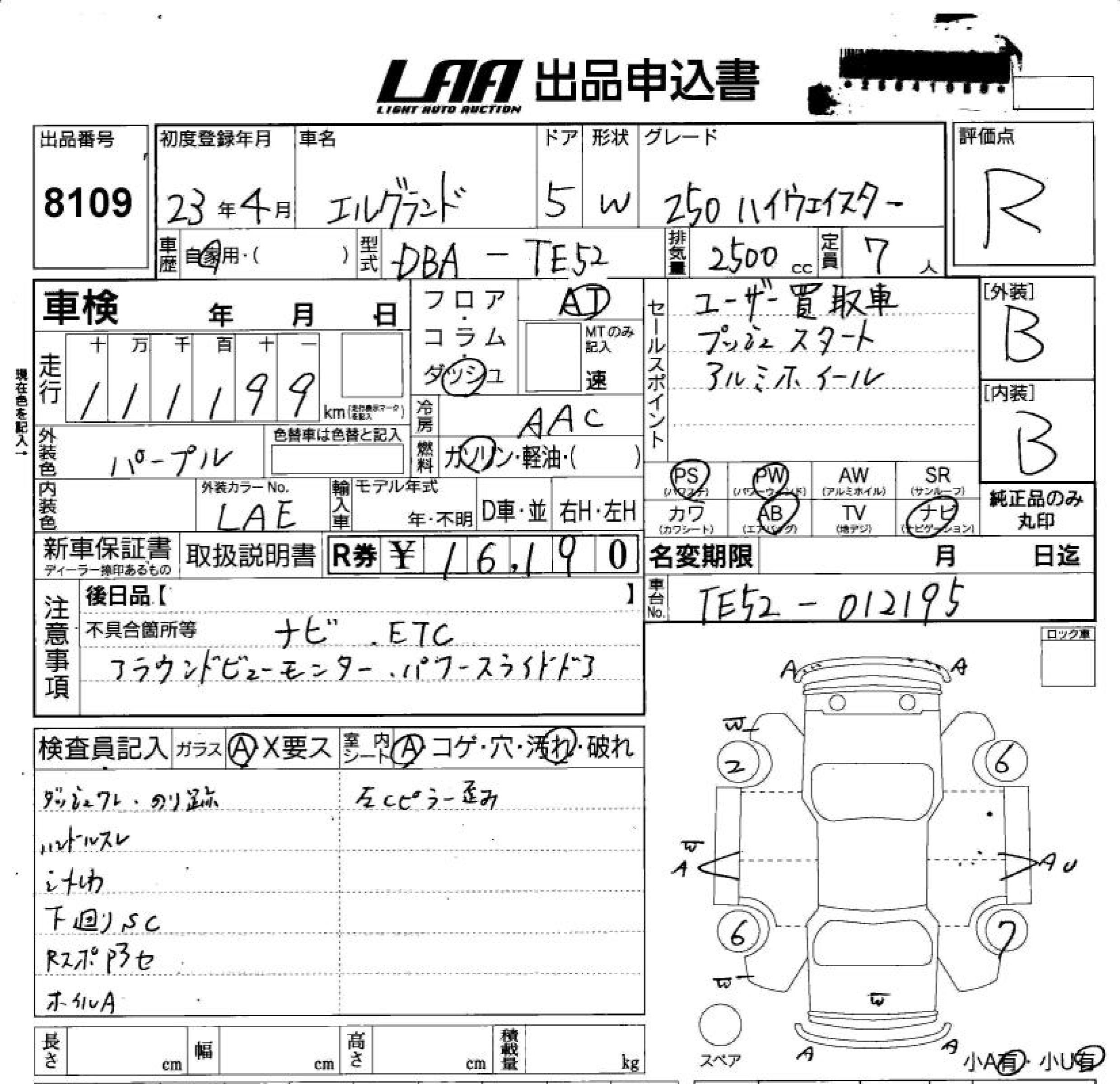 NISSAN ELGRAND