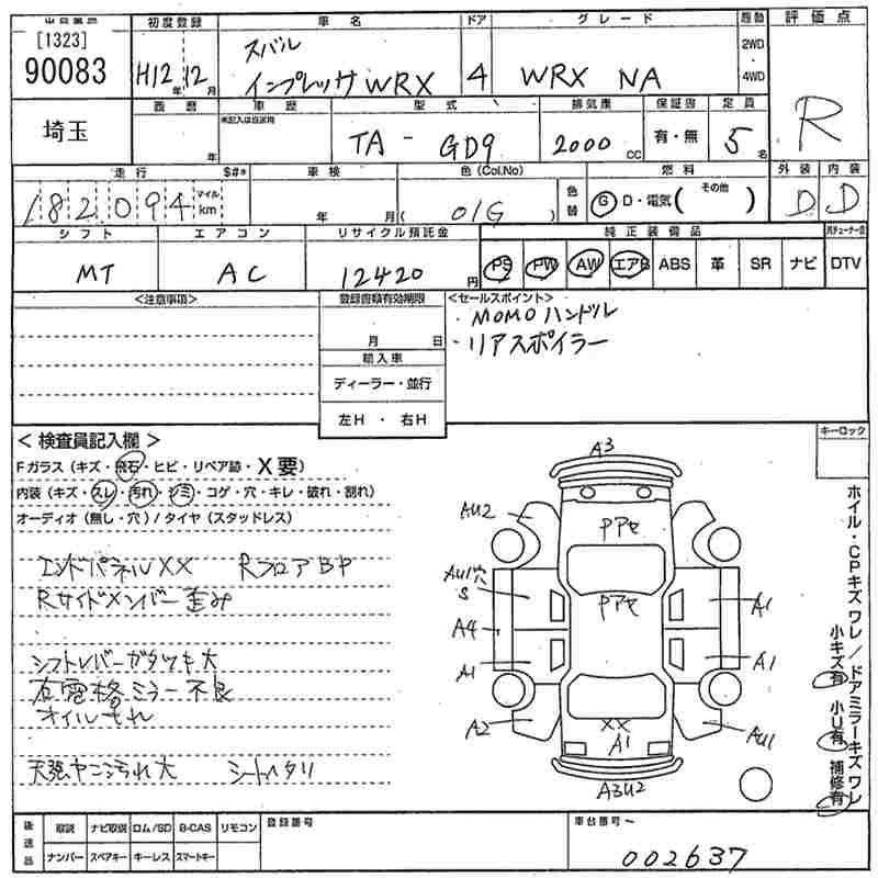 SUBARU IMPREZA WRX