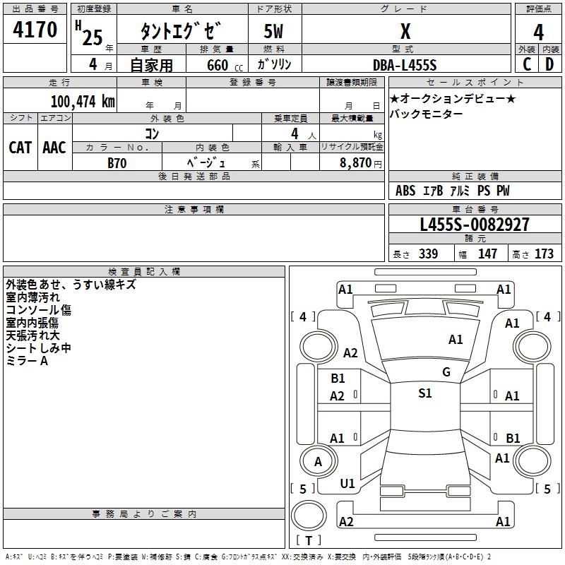 DAIHATSU TANTO EXE