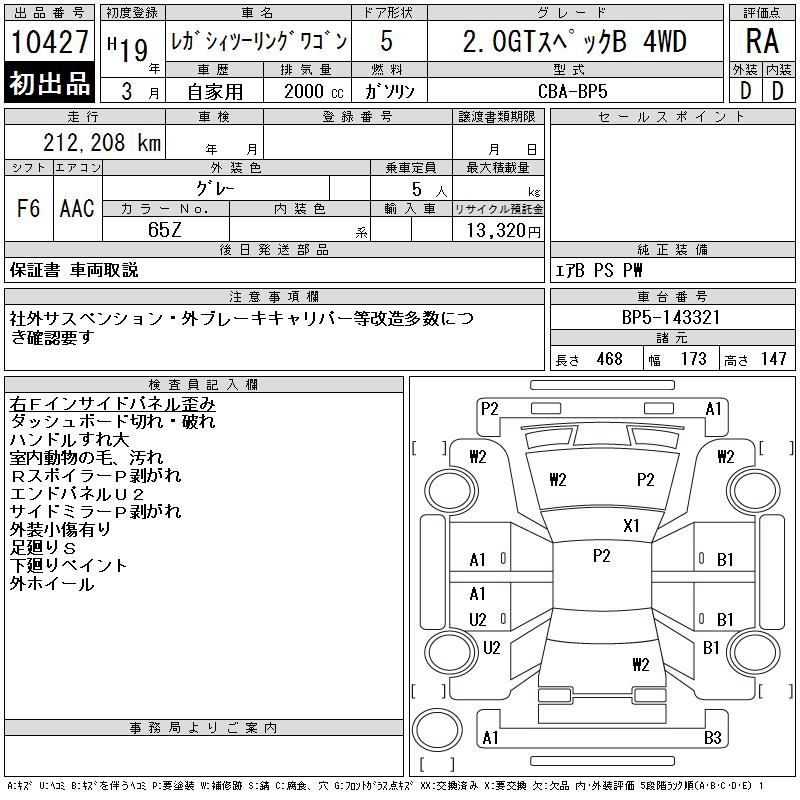 SUBARU LEGACY