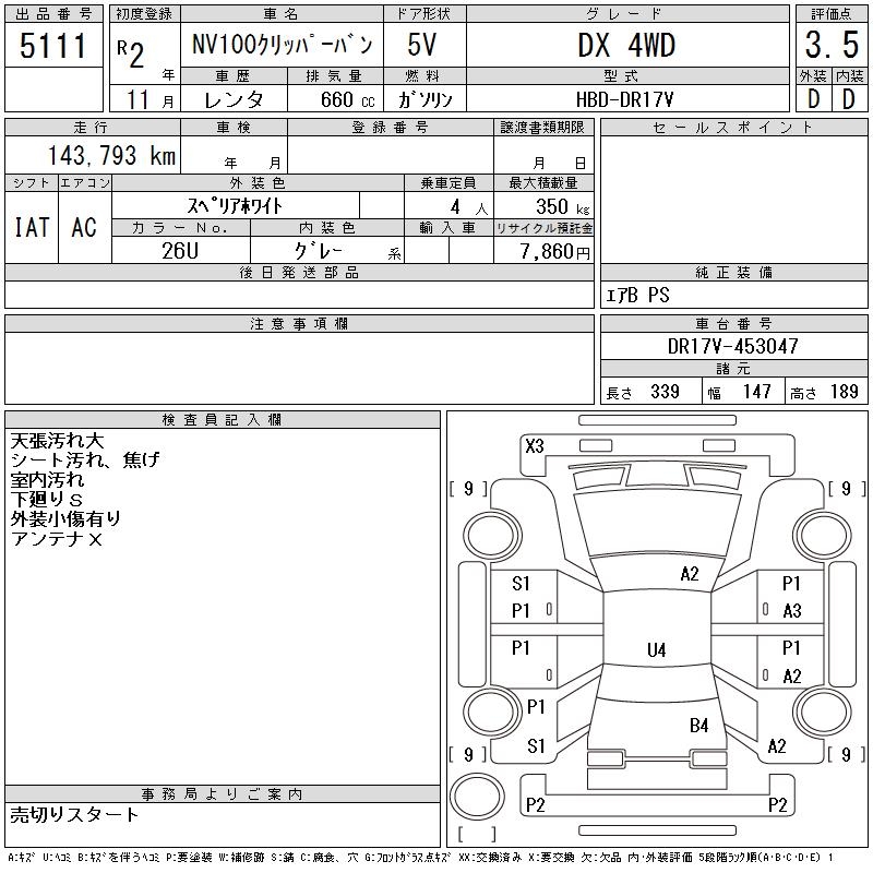 NISSAN NV100 CLIPPER