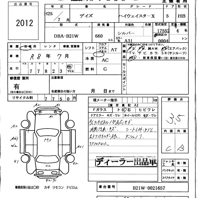 NISSAN DAYZ