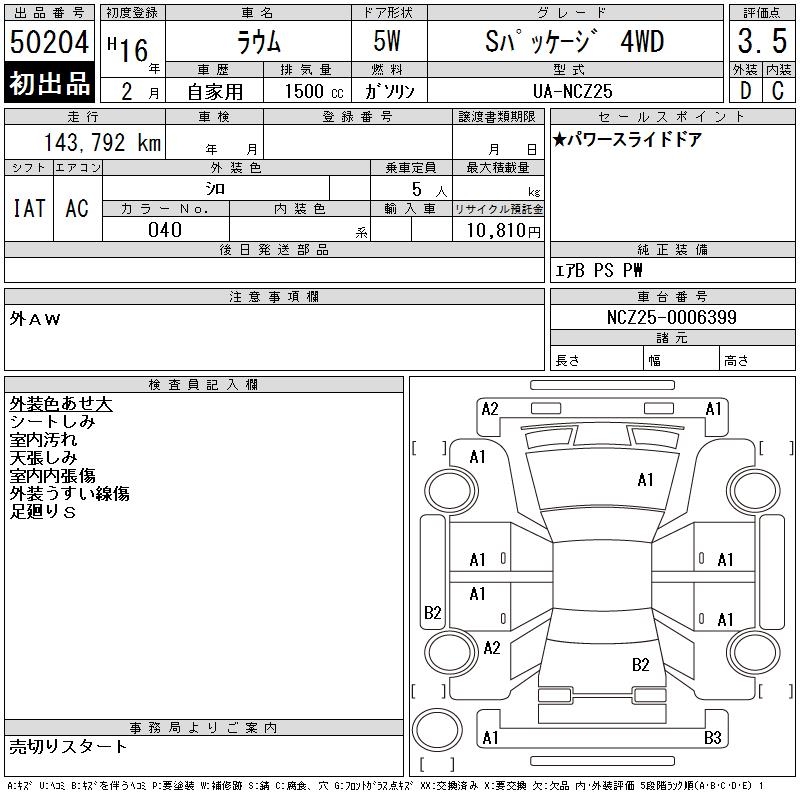TOYOTA RAUM