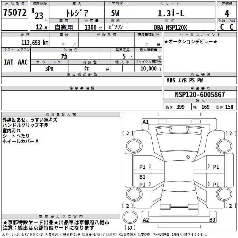 SUBARU TREZIA