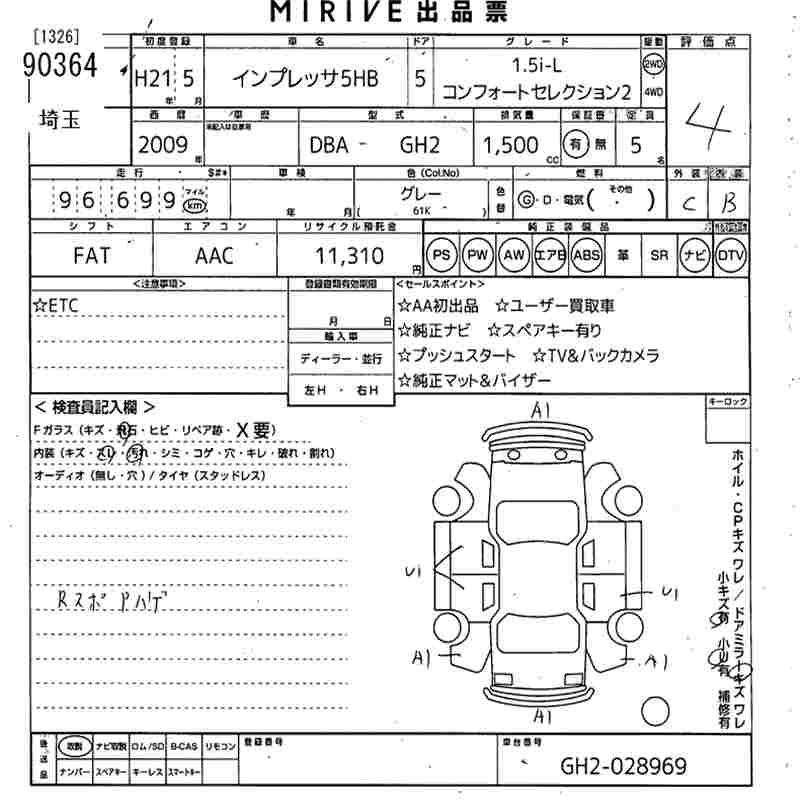 SUBARU IMPREZA