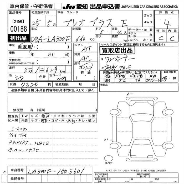 SUBARU PLEO PLUS