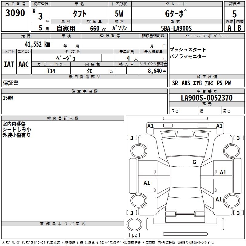 DAIHATSU TAFT