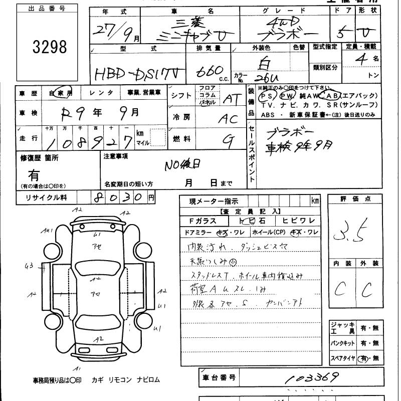 MITSUBISHI MINICAB