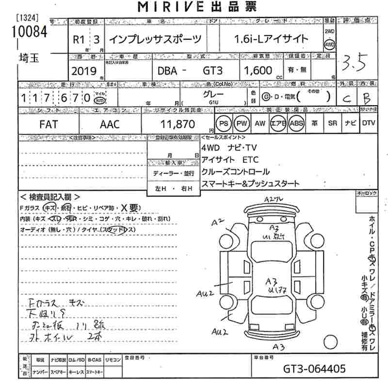 SUBARU XV