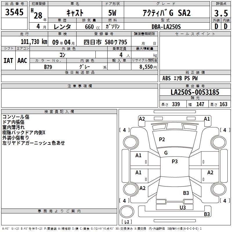 DAIHATSU CAST