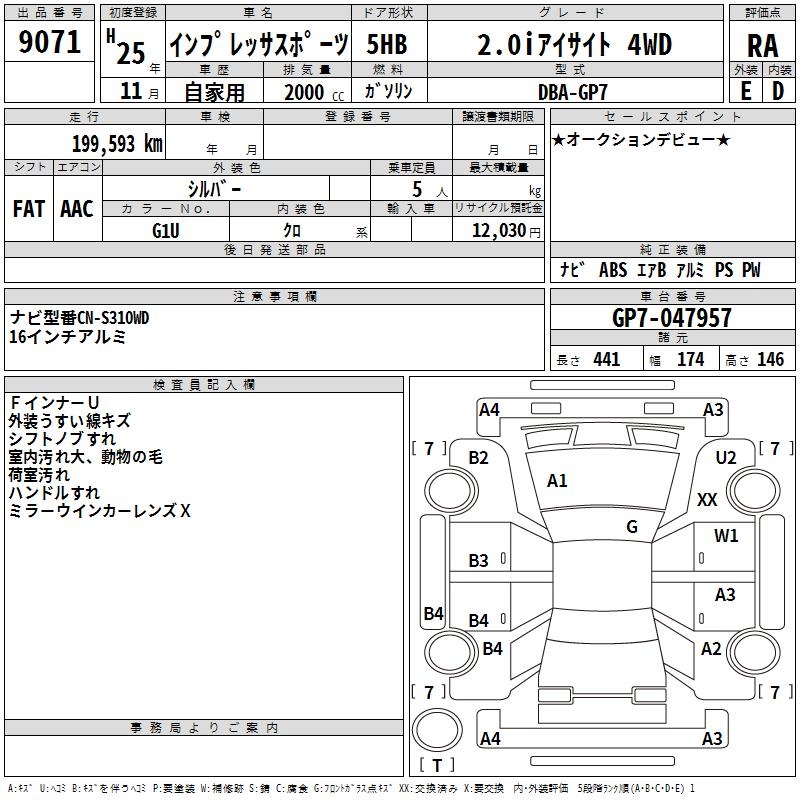SUBARU XV