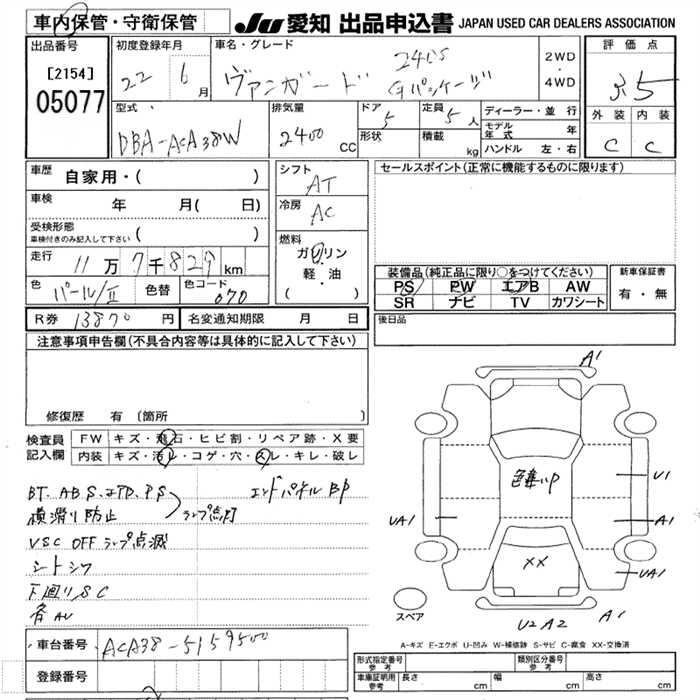 TOYOTA VANGUARD