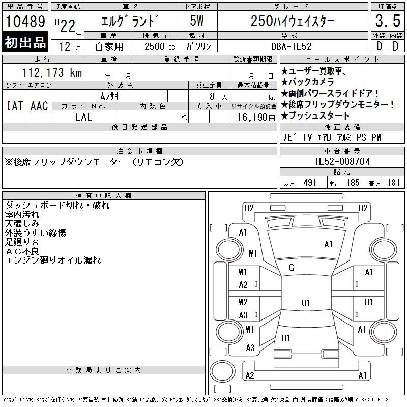 NISSAN ELGRAND