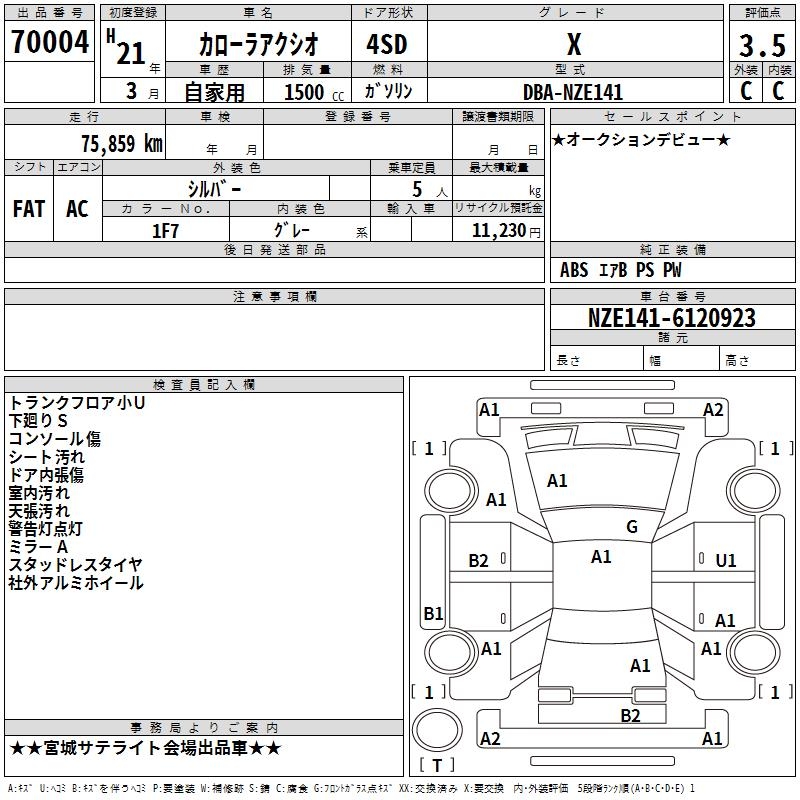 TOYOTA COROLLA AXIO