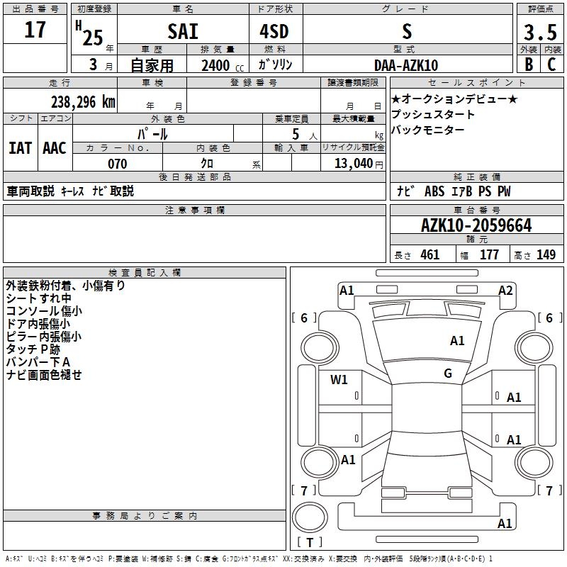 TOYOTA SAI