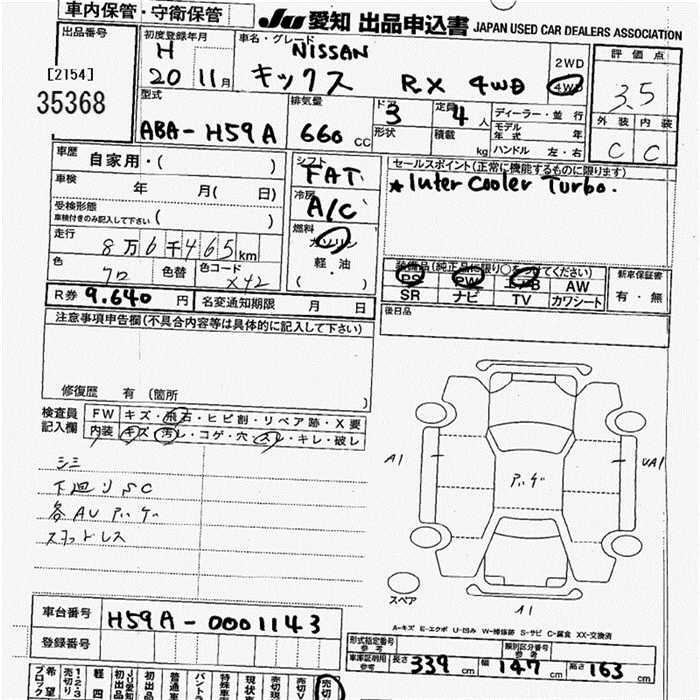 NISSAN KIX