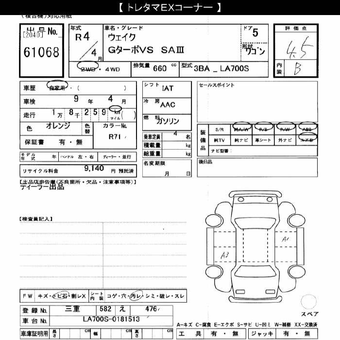 DAIHATSU WAKE