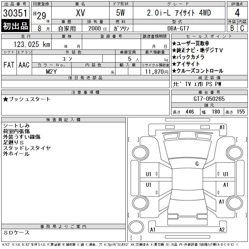 SUBARU XV
