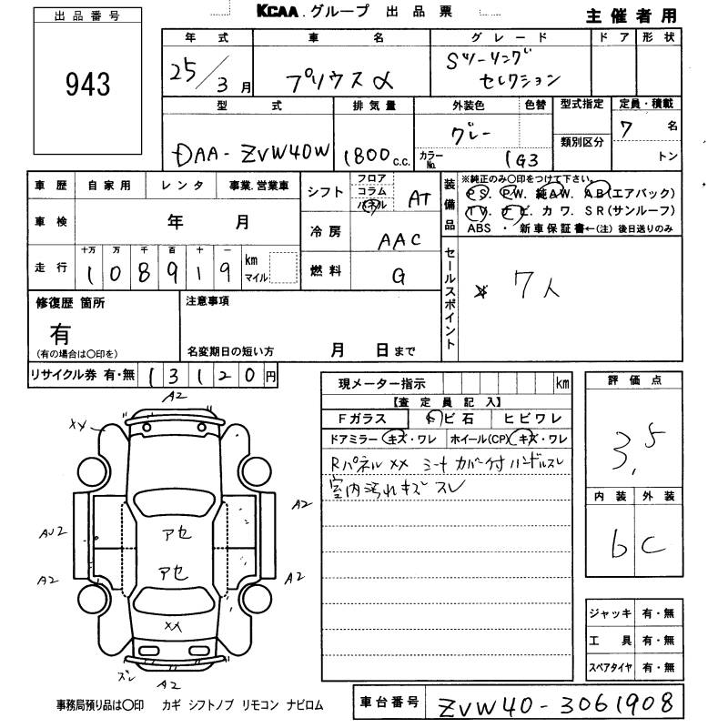TOYOTA PRIUS ALPHA