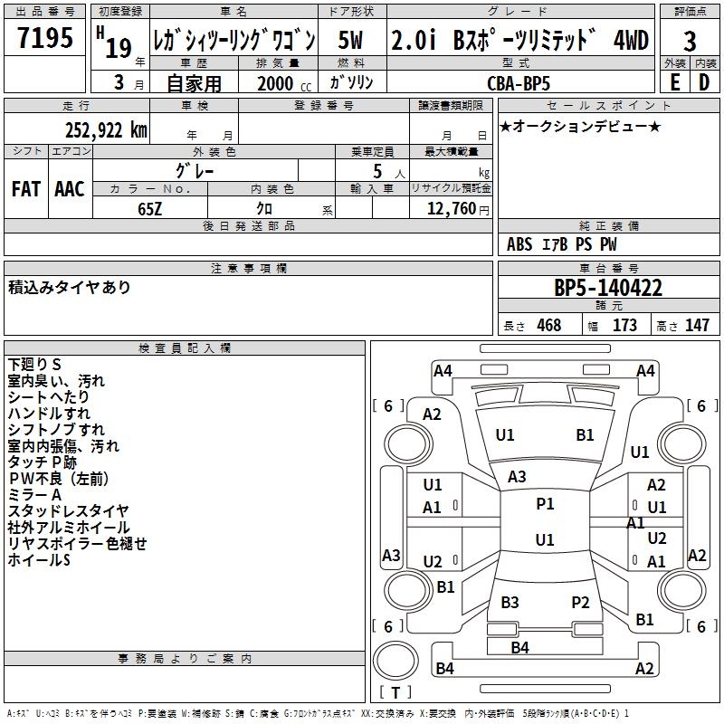 SUBARU LEGACY