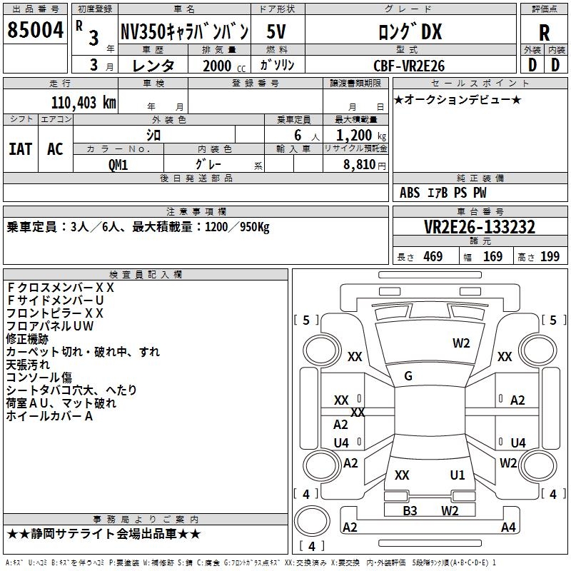 NISSAN NV350 CARAVAN