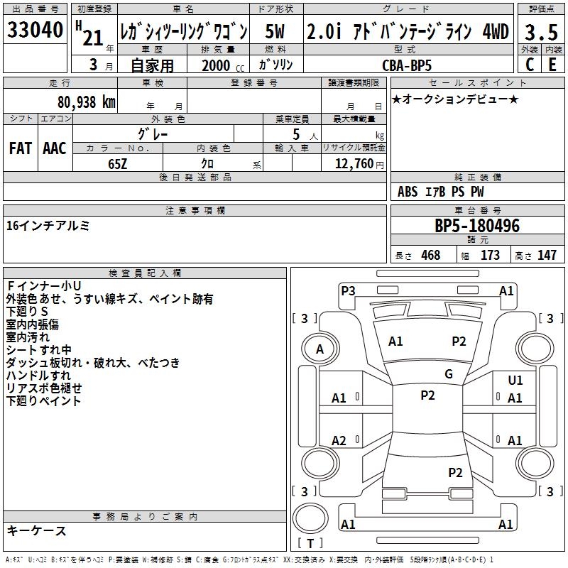 SUBARU LEGACY