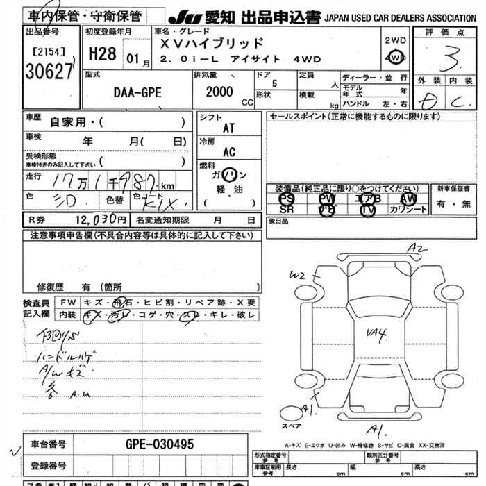 SUBARU XV
