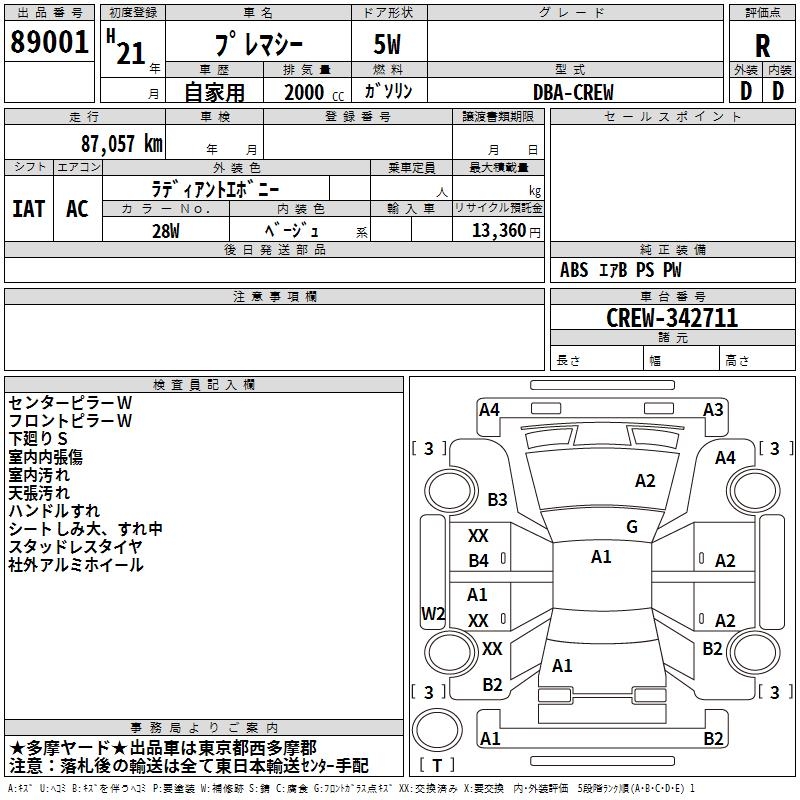 MAZDA PREMACY