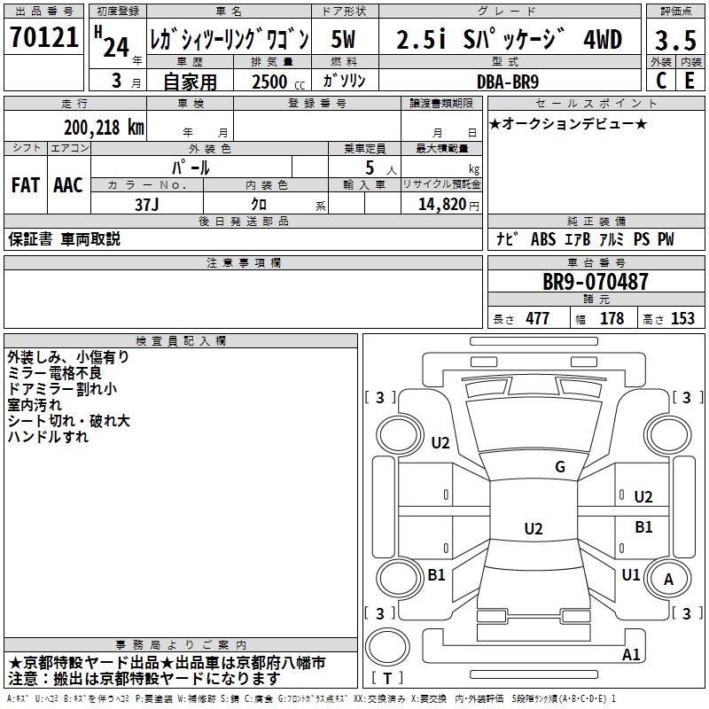 SUBARU LEGACY