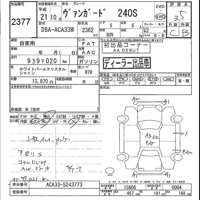 TOYOTA VANGUARD
