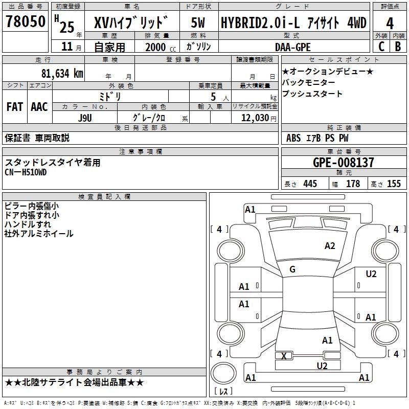 SUBARU XV