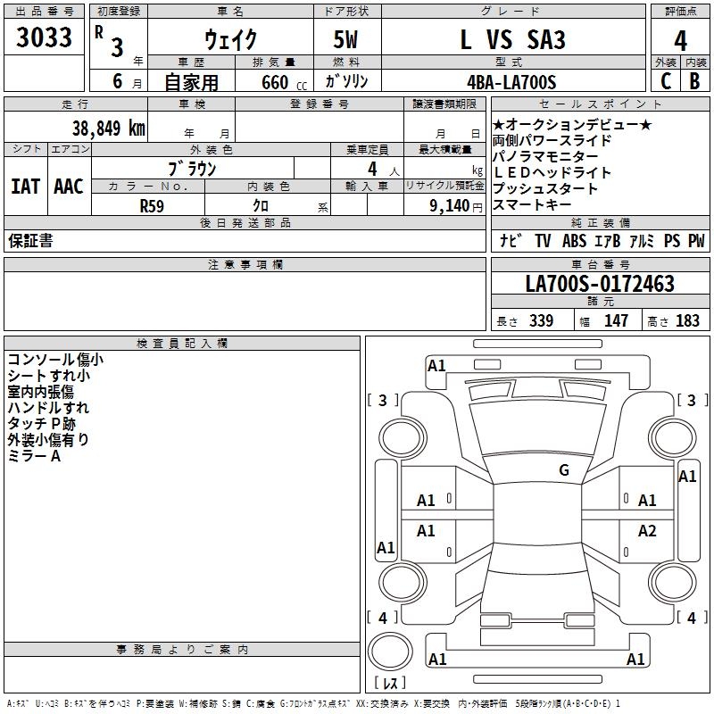 DAIHATSU WAKE