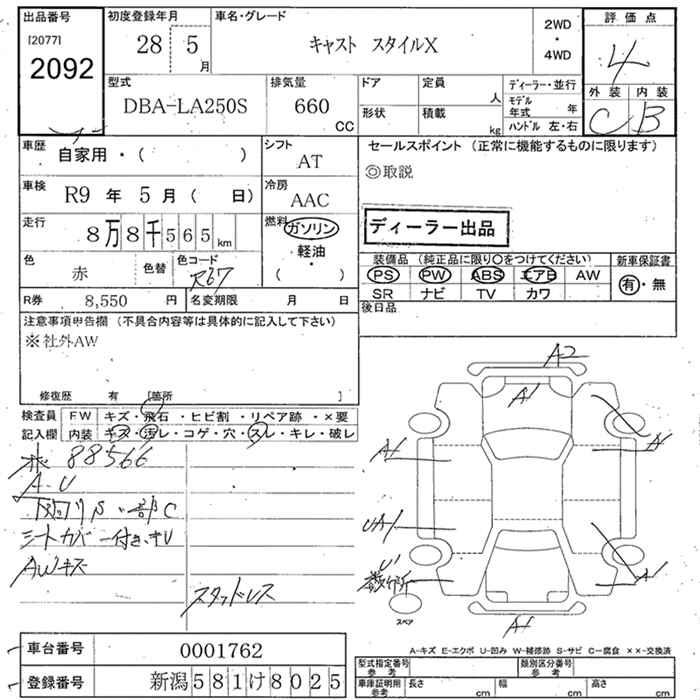 DAIHATSU CAST