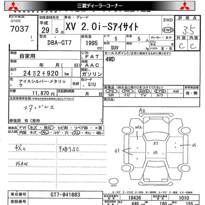 SUBARU XV