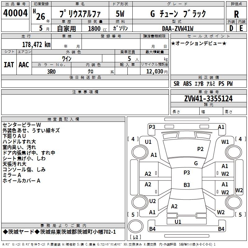 TOYOTA PRIUS ALPHA