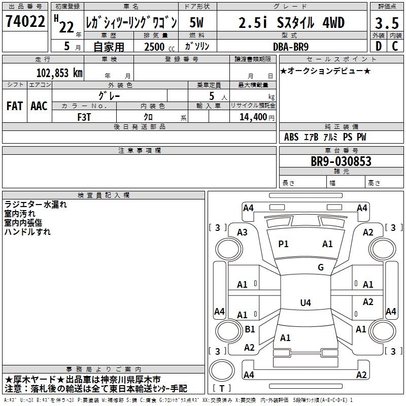 SUBARU LEGACY