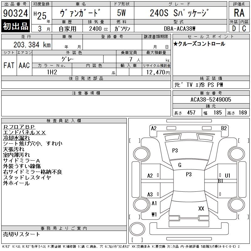 TOYOTA VANGUARD