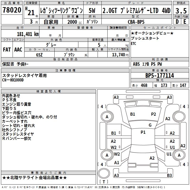 SUBARU LEGACY