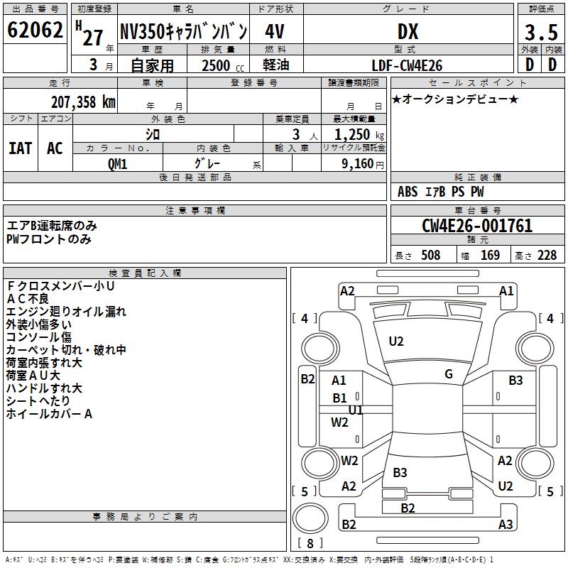 NISSAN NV350 CARAVAN
