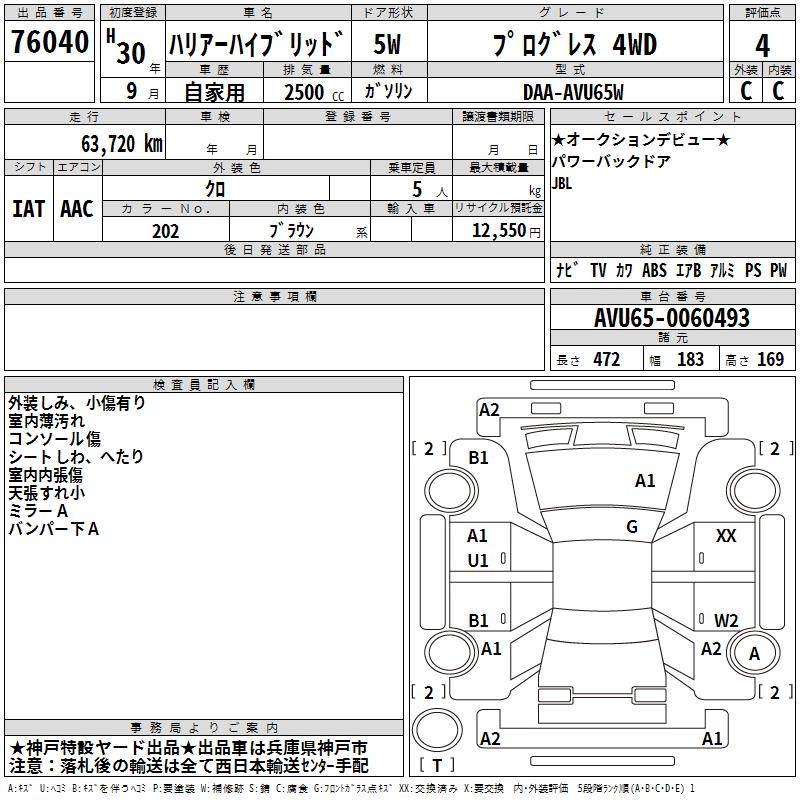 TOYOTA HARRIER