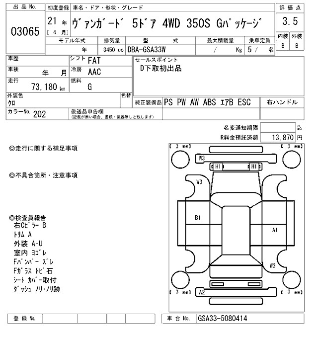 TOYOTA VANGUARD