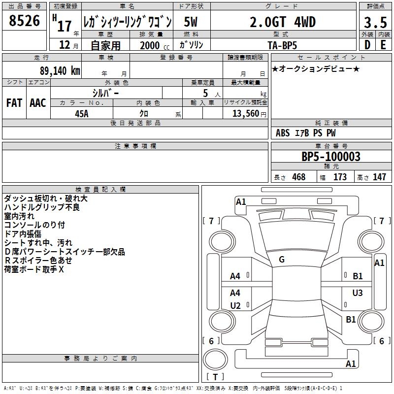 SUBARU LEGACY