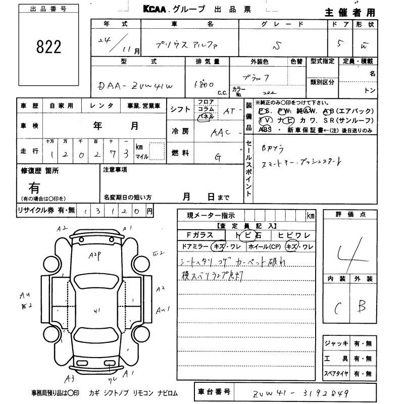 TOYOTA PRIUS ALPHA