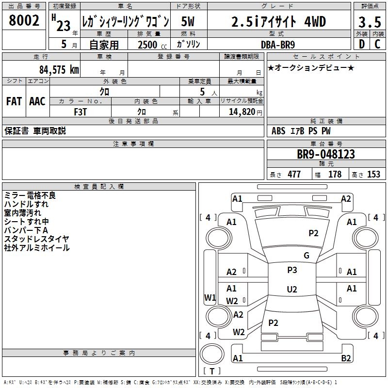 SUBARU LEGACY