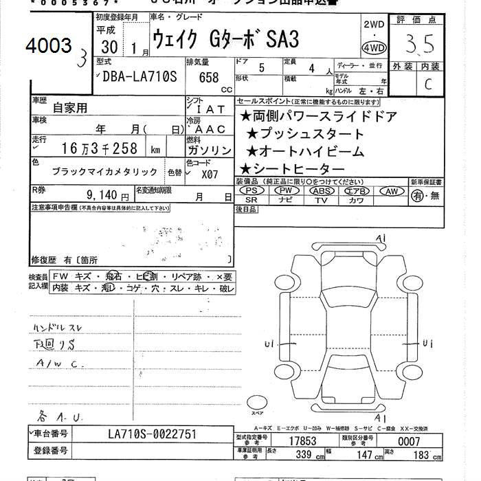 DAIHATSU WAKE
