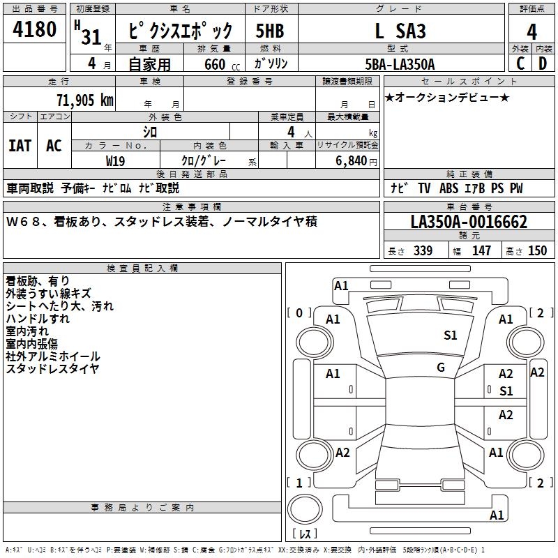 TOYOTA PIXIS EPOCH